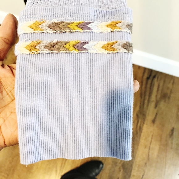 Free People Light Blue Rainbow Thermal - Picture 5 of 5